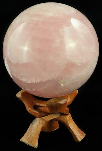 Polished Rose Quartz Sphere - Madagascar #52396